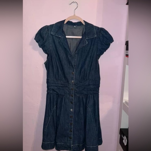 Free People Chester Denim Mini Dress - Picture 4 of 5